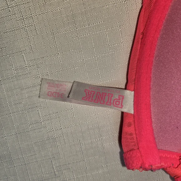 PINK Victoria's Secret Neon Pink Lace Bra - Picture 2 of 8